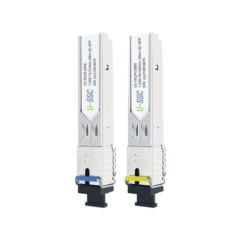 واجهة SC أحادية الألياف 1.25G/Gigabit 20KM 1310/1550nm متوافقة مع العلامات التجارية الكبرى in Kuwait