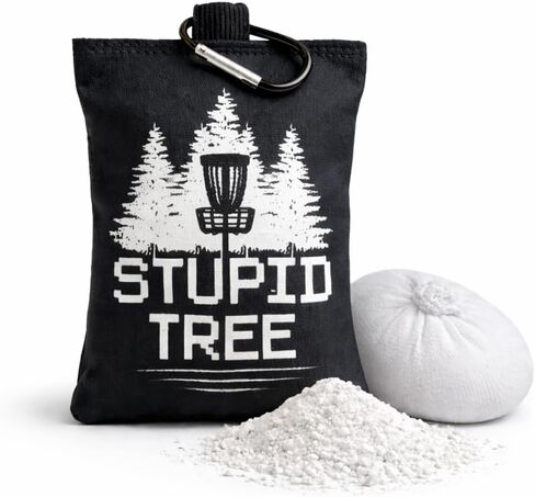 Refillable Disc Golf Chalk Bag with Carabiner, 2 Chalk Balls Included – Grip Bag for Dry Hands & Consistent Release, Frisbee Golf Accessory in Saudi Arabia