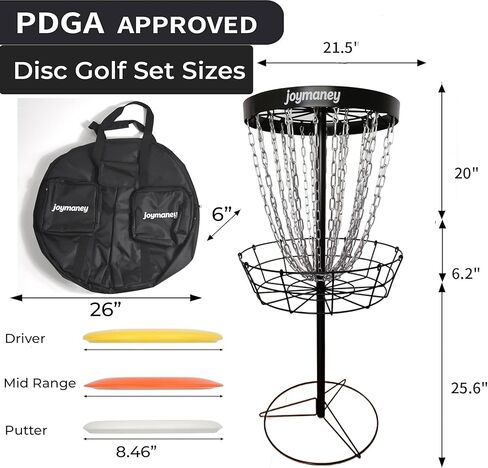 مجموعة أقراص الجولف للمبتدئين المعتمدة من PDGA | هدف حماية السلسلة، 3 أقراص ذات وزن تنظيمي ودليل تدريب من 6 صفحات | مجموعة ممارسة الفناء الخلفي in Kuwait