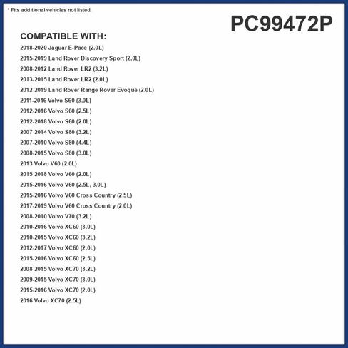 Pureflow Cabin Air Filter PC99472X | Fits 2016 Volvo S60 Cross Country, 2016-13 XC70, 2016-12 S60, 2015-13 XC70 in Saudi Arabia