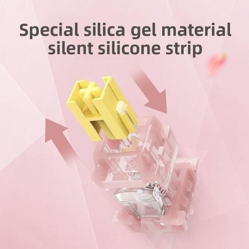 Outemu Silent Peach Hall Effect Magnetic Switches,Magnetic Mechanical Keyboard Switch with Light Guide,Universal Compatibility for Gaming Keyboard,Quiet Switches for Custom Keyboard (35, silent peach) in Saudi Arabia