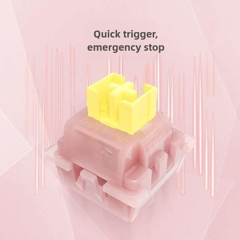 Outemu Silent Peach Hall Effect Magnetic Switches,Magnetic Mechanical Keyboard Switch with Light Guide,Universal Compatibility for Gaming Keyboard,Quiet Switches for Custom Keyboard (35, silent peach) in Saudi Arabia