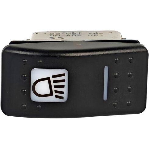 XYZIL Panel Rocker Switch 701/60004 12V 6 PIN Compatible with JCB 1400B 1550B 1600B 1700B 214 215 216 217 3C 3CX 3D 701-60004 70160004 2 Position 4 Terminal Blue Illumination in Saudi Arabia