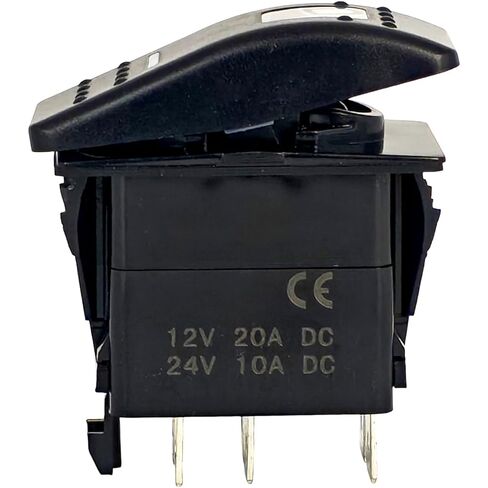 XYZIL Panel Rocker Switch 701/60004 12V 6 PIN Compatible with JCB 1400B 1550B 1600B 1700B 214 215 216 217 3C 3CX 3D 701-60004 70160004 2 Position 4 Terminal Blue Illumination in Saudi Arabia