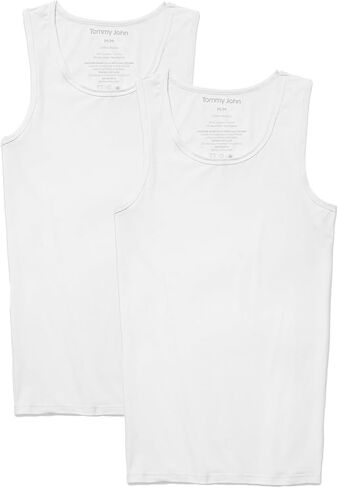 Tommy John Men's Cotton Basics Tank Top Undershirt - Stay-Tucked Fit in Saudi Arabia