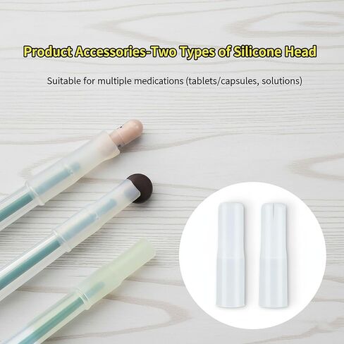 4 Pcs Pet Pill Dispenser & Popper for Cats Dogs, Soft Tip Pet Pill Shooter Gun for Small Animals, Upgraded Medicine Feeder Tool Syringe for Tablets, Capsules and Liquid, Anti-Bite, Reusable in Saudi Arabia
