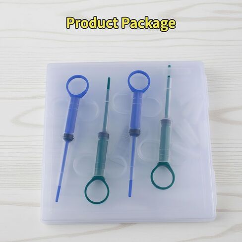 4 Pcs Pet Pill Dispenser & Popper for Cats Dogs, Soft Tip Pet Pill Shooter Gun for Small Animals, Upgraded Medicine Feeder Tool Syringe for Tablets, Capsules and Liquid, Anti-Bite, Reusable in Saudi Arabia