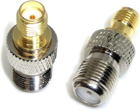 2PCS RF Coaxial Coax Adapter F Type Female Jack to SMA Male Plug Straight F Connector to SMA Connector Javino(F Female to SMA-K) in Saudi Arabia