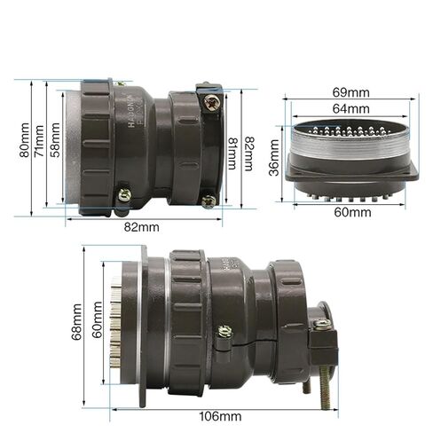 مقبس الطيران موصل دائري P60 45core 47core قطر 60 مللي متر 1 قطعة (45 كور) in Kuwait