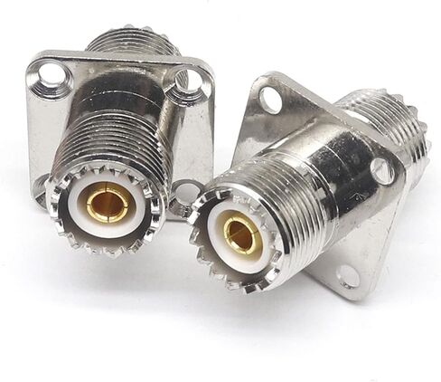 SL16 M UHF-KKF أنثى إلى SO239 أنثى لوحة مربعة 25x25 تردد الراديو RF محول محول 1 قطعة in Saudi Arabia
