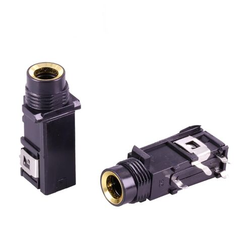 10Pcs/lot 6.35mm Stereo Female Jack 4 PINS Feet 6.35mm PCB Panel Mount Microphone Socket Stereo 1/4 Inch Female Connector in Kuwait