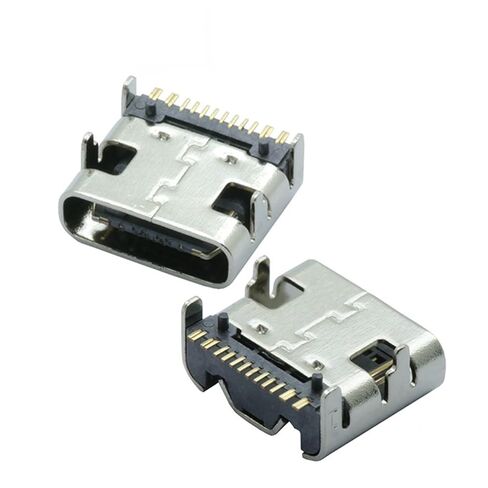 100pcs/lot Type C 16 Pin SMT Socket Connector USB 3.1 Type-C Female Placement SMD DIP for PCB Design DIY high Current Charging in Kuwait