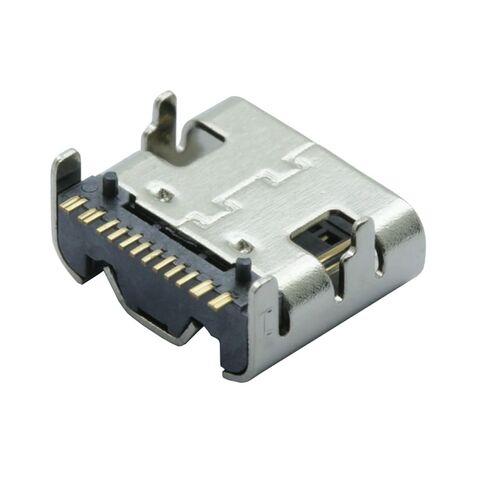 100pcs/lot Type C 16 Pin SMT Socket Connector USB 3.1 Type-C Female Placement SMD DIP for PCB Design DIY high Current Charging in Kuwait