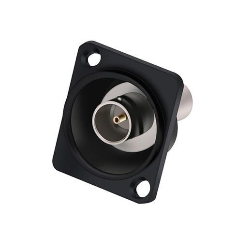 10Pcs/lot D Type Dual BNC Panel Mount Female to Female Socket DC-RUD Panel Welding-Free BNC Coupler Chassis Connector Adapter(75 ohm-Black) in Saudi Arabia