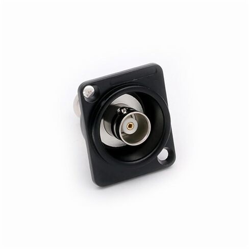 10Pcs/lot D Type Dual BNC Panel Mount Female to Female Socket DC-RUD Panel Welding-Free BNC Coupler Chassis Connector Adapter(75 ohm-Black) in Saudi Arabia