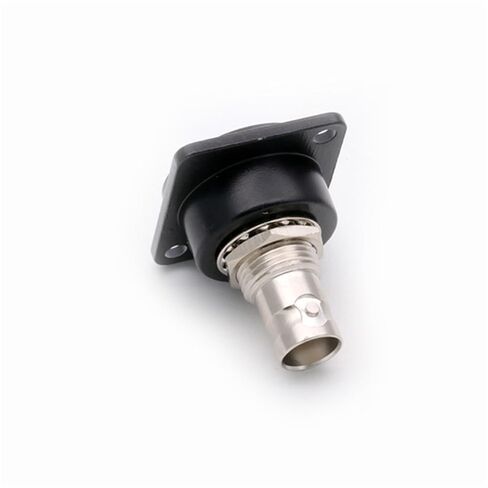 10Pcs/lot D Type Dual BNC Panel Mount Female to Female Socket DC-RUD Panel Welding-Free BNC Coupler Chassis Connector Adapter(75 ohm-Black) in Saudi Arabia