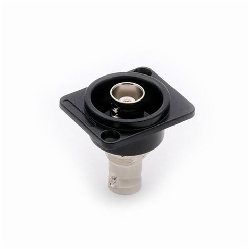 10Pcs/lot D Type Dual BNC Panel Mount Female to Female Socket DC-RUD Panel Welding-Free BNC Coupler Chassis Connector Adapter(75 ohm-Black) in Saudi Arabia