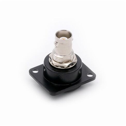 10Pcs/lot D Type Dual BNC Panel Mount Female to Female Socket DC-RUD Panel Welding-Free BNC Coupler Chassis Connector Adapter(75 ohm-Black) in Saudi Arabia