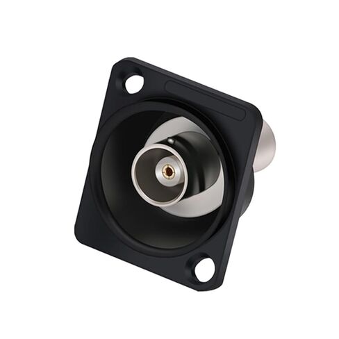 10Pcs/lot D Type Dual BNC Panel Mount Female to Female Socket DC-RUD Panel Welding-Free BNC Coupler Chassis Connector Adapter(75 ohm-Black) in Saudi Arabia