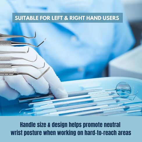 Dental Scaler Anterior Posterior New Periodontics Instrument 6 Pcs Set Includes Sickle H6/H7, Towner Jaquette U15/30, Scaler U30/33, Heidbrink H2/3 Made of Stainless Steel Double Ended Picks in Saudi Arabia