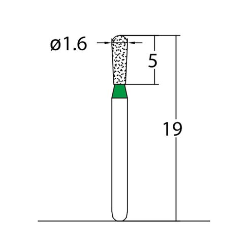 237.16C2، كمثرى، قطر 1.6 مم، ثقوب ماسية خشنة، 5 في كل عبوة in Saudi Arabia