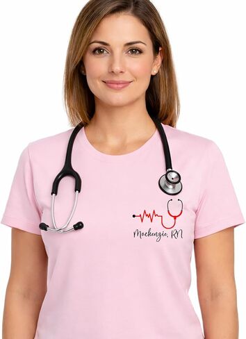 Custom Nurse Shirt with Name, Personalized Nurse Sweatshirt, RN Registered Nurse Hoodie, School Nurse Tshirt, ICU Nurse Mom Gifts, ER Emergency Nurse Appreciation Gifts for Birthday, Christmas in Saudi Arabia