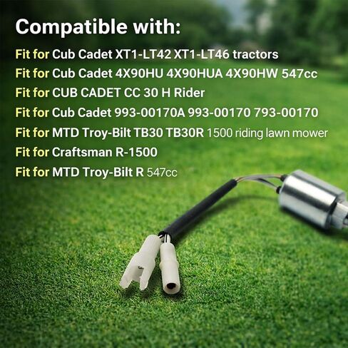 صمام الملف اللولبي المكربن ​​متوافق مع جرار Cub Cadet XT1-LT42 XT1-LT46 لجرار Troy-Bilt TB30R TB30، استبدال 951-14972 751-14972 in Kuwait