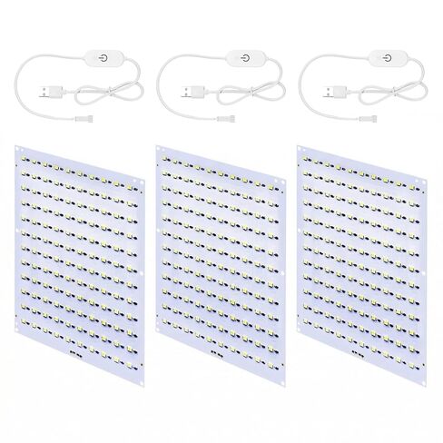 طقم لوحة إضاءة خلفية LED CMYK مكون من 3 قطع متوافق مع طابعة Bambu Lab P1/X1/A1/A1 Mini Series ثلاثية الأبعاد، لوحة إضاءة PCB Lithophane مع كابل طاقة USB/Type-C لنماذج الصور المطبوعة ثلاثية الأبعاد DIY in Saudi Arabia