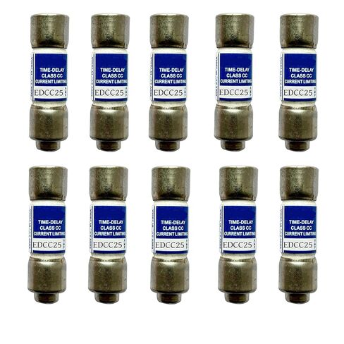 10 عبوات جديدة من EDCC-25 EDCC25 EDCC-25A 600Vac صمام تأخير الوقت، EDCC-25A صمامات خرطوشة رفض فئة الحد الحالي CC in Kuwait
