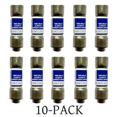 10 عبوات جديدة من EDCC-25 EDCC25 EDCC-25A 600Vac صمام تأخير الوقت، EDCC-25A صمامات خرطوشة رفض فئة الحد الحالي CC in Kuwait
