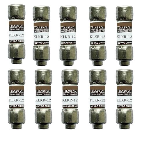 10 عبوات جديدة من صمامات KLKR-12 KLKR-12A KLKR12 600Vac سريعة المفعول، KLKR-12A صمامات خرطوشة رفض الفئة CC الحالية in Kuwait