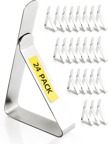 12 Pack Tablecloth Clips - Heavy Duty Picnic Table Clips, Stainless Steel Table Cloth Cover Clamps, Table Cloth Holders Ideal for Restaurant Picnics in Saudi Arabia