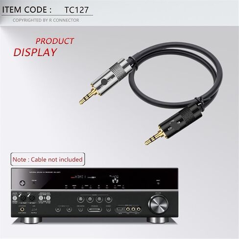 2PCS Jack 3.5MM Connector Stereo 3Poles 3.5MM Male Plug Gunmetal Tube for 8.5MM Audio Earphone Cable Connector DIY(Black) in Saudi Arabia