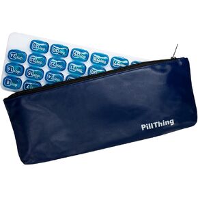 Travel Pill Pod Organizer Case 31 Day Monthly Pill Organizer Pods - Keep a Months Supply of medications, Vitamins & Supplements Ready to go - Great for Travel (Case Only) in Kuwait