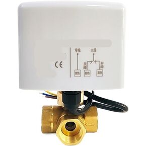 1/2 "3/4" 1 "1-1/4" 1-1/2" صمام كروي نحاسي ثلاثي الأسلاك ثنائي التحكم ثلاثي الاتجاه AC220V DC24V DC12V (1,220VAC) in Saudi Arabia
