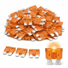 MGI SpeedWare 100-Pack Smart Glow LED Standard Blade Fuses – ATC/ATO Automotive Fuses with Blown Fuse Indicator for Car, Truck, Marine & RV 12V Systems (30 AMP) in Kuwait