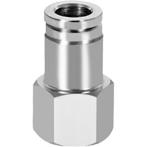 304 Stainless Steel Pneumatic Endotracheal Wire Quick Plugs Connector PCF6/8/12/16-01/02/04 Internal Thread Straight Through 1Pcs(Pcf10-03) in Saudi Arabia