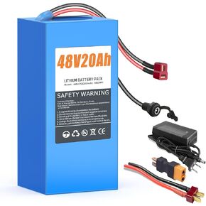 48V10Ah Lithium Ebike Battery with 30A BMS, Compatible with 100W-800W Motors, for Electric Bikes, Scooters, ATVs, Electric Dirt Bikes (48V10Ah) in Kuwait