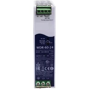 WDR-60 Rail Switching Power Supply WDR-60-5 WDR-60-12 WDR-60-24 WDR-60-48 60W Ultra Wide Input Industrial(Wdr-60-48v 1.25a) in Saudi Arabia