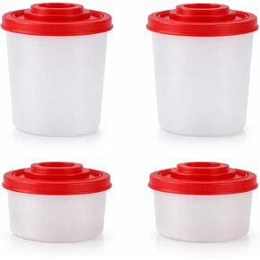 4Pcs Mini Salt and Pepper Shakers, Travel Salt and Pepper Shakers Mini, Portable Salt and Pepper Shaker Suitable for Kitchen, Dining Room and Outdoor Use in Kuwait
