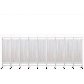 6ft Folding Room Divider Privacy Screen - Retractable Wall Panels for Office & Home Decoration, Ideal for Room Separation & Hospital Partitions (Pink, 300x180cm) in Saudi Arabia