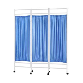 3/4/5/6 Panel Rolling Room Divider,Hospitals Privacy Screen with Brake Wheels,Nylon Fabric Standing Door Partition,Available in 6 Colors(Color 6,4-Panel) in Saudi Arabia
