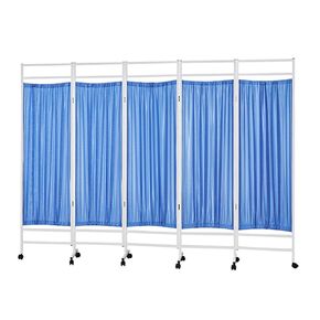 6 Panel Movable Room Divider,Vertical Door Partition for Privacy,Hospitals Privacy Screen with Brake Wheels,Available in 6 Colors(Color 1,6-Panel) in Saudi Arabia