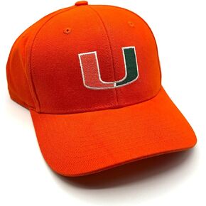 Officially Licensed University Miami Orange MVP Hat Classic Hurricanes Team Logo Adjustable Embroidered Structured Baseball Sports Cap in Kuwait
