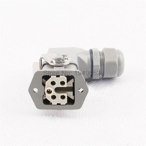 موصلات شديدة التحمل HDC-HA-004-1 F/M 4 + 1pin 5pin 10A موصل صناعي مستطيل 1 قطعة in Saudi Arabia