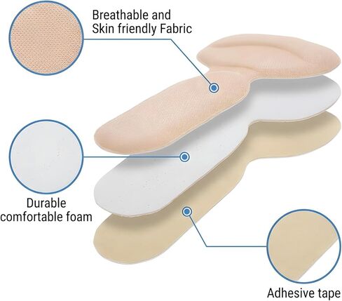 8 PCS Heel Cushion Pads, Shoe Gummies for Heels, High Heels Protectors Caps for High ShoeHeel Protectors, HeelCovers for Heel Shoes, HeelGrips for Women's Shoes in Saudi Arabia