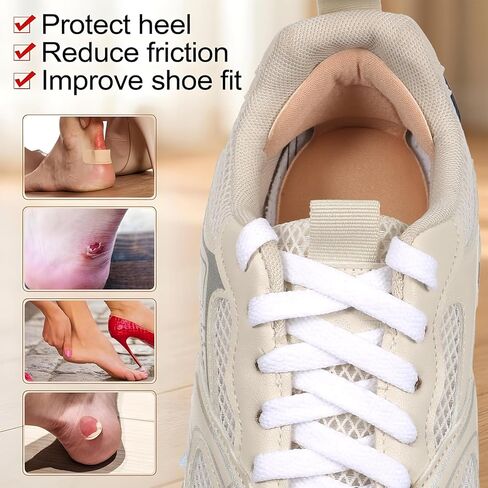 8 PCS Heel Cushion Pads, Shoe Gummies for Heels, High Heels Protectors Caps for High ShoeHeel Protectors, HeelCovers for Heel Shoes, HeelGrips for Women's Shoes in Saudi Arabia