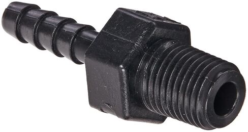 بانجو HB025 تركيب خرطوم البولي بروبيلين، محول، 1/4 بوصة NPT ذكر × 1/4 بوصة شائكة in Kuwait