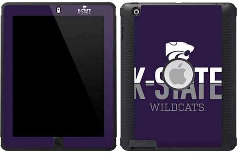 ملصق Skinit متوافق مع OtterBox Defender iPad 2/3/4th Gen - تصميم متدرج مرخص رسميًا من College K-State Wildcats in Saudi Arabia
