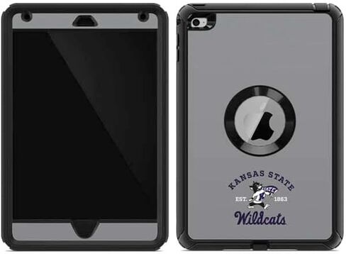 ملصق Skinit متوافق مع OtterBox Defender iPad Mini 4 - تصميم مرخص رسميًا من College Kansas State Wildcats Est 1863 in Saudi Arabia